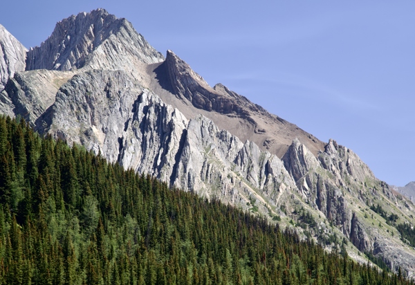 A mountain in the Eden Valley near Banff, Alberta