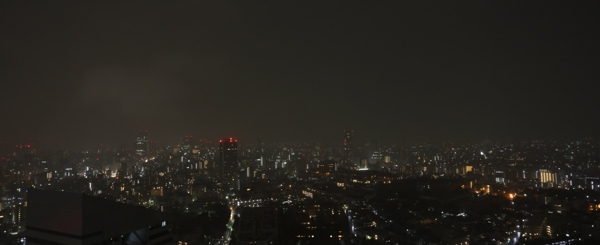 A Tokyo night-time cityscape